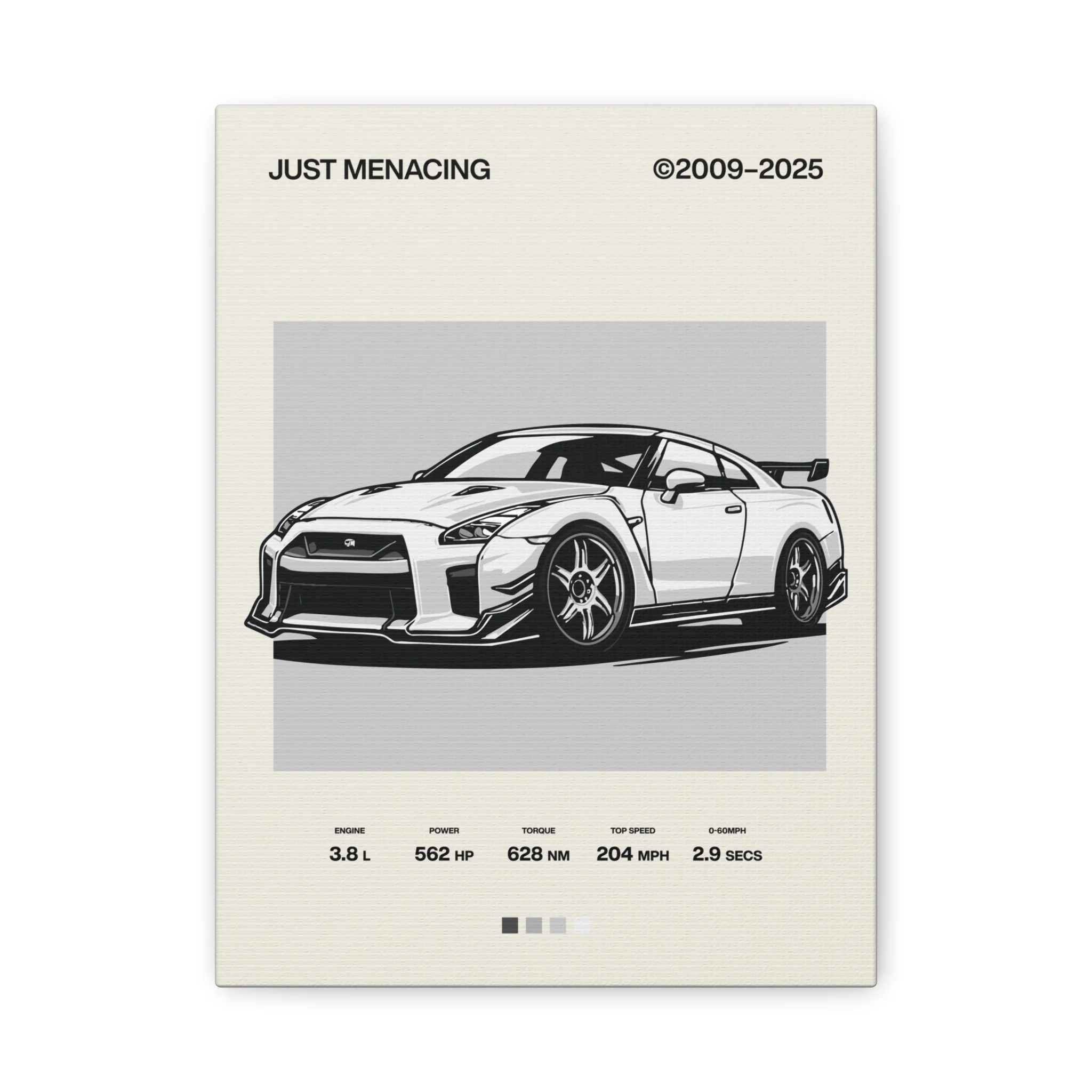 JustMenacing White R35 Canvas