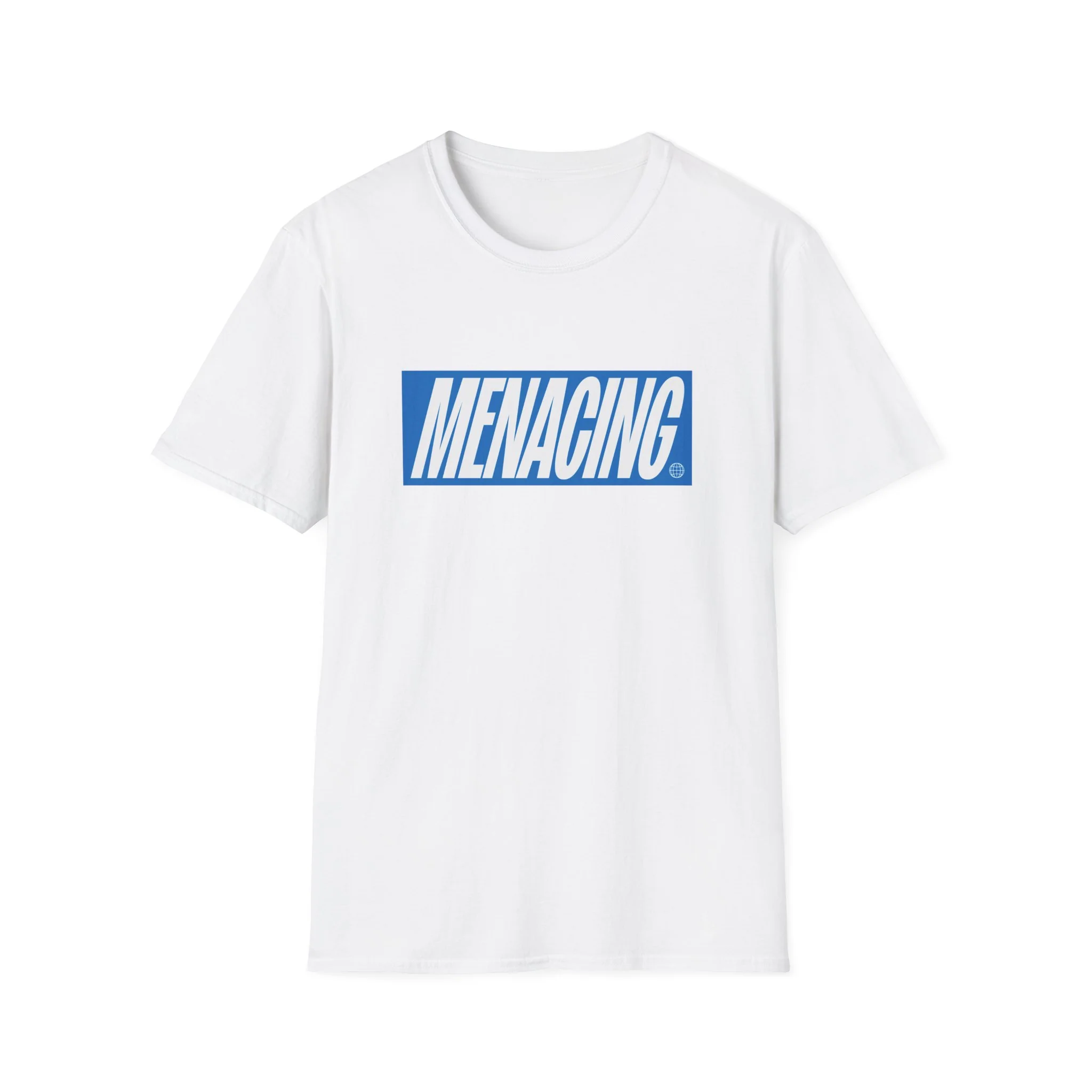 Menacing Italics - Blue Tee - Image 2