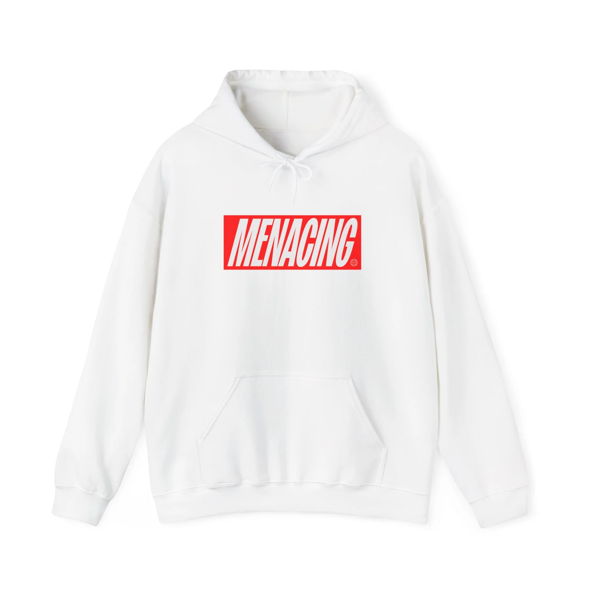Menacing Italics - Red Hoodie - Image 2