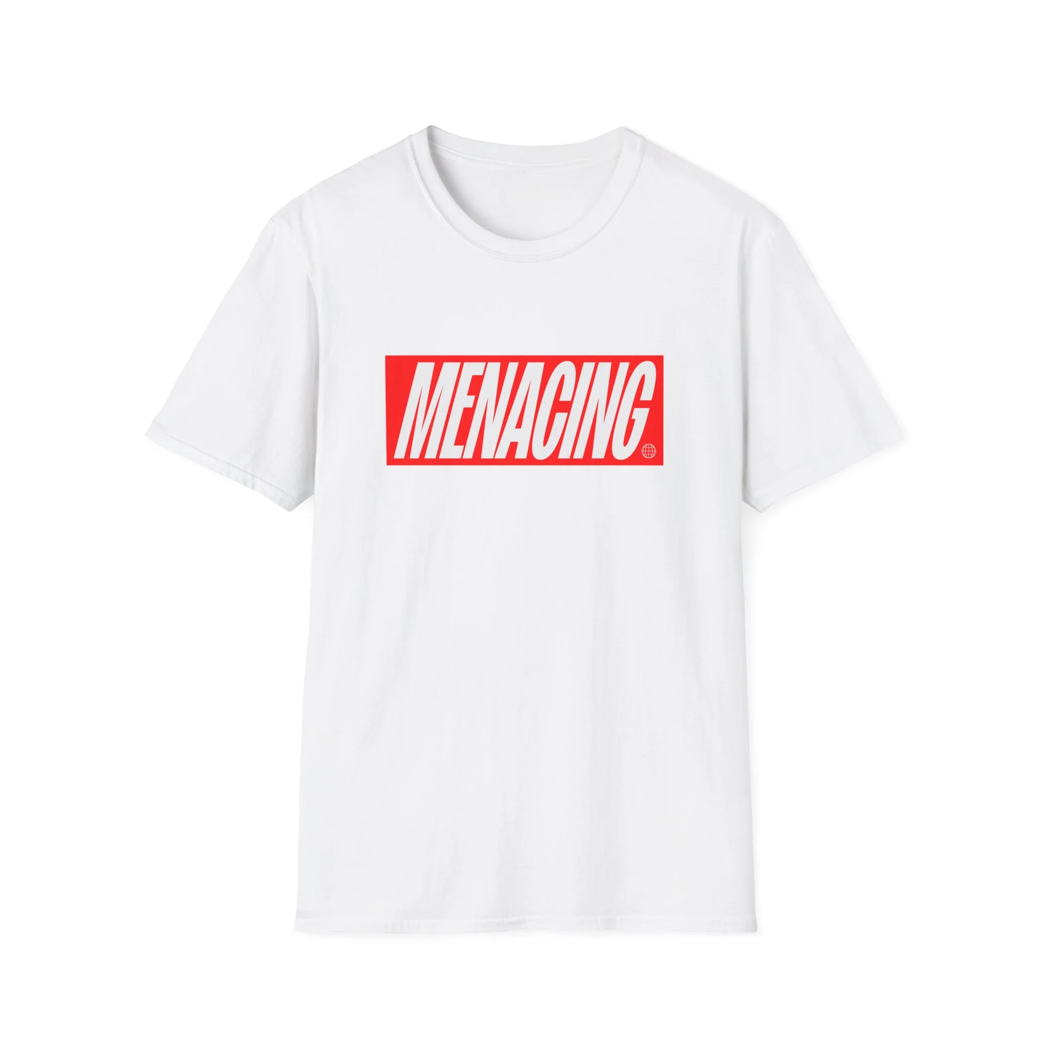 Menacing Italics - Red Tee - Image 2